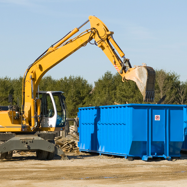 what are the rental fees for a residential dumpster in El Reno